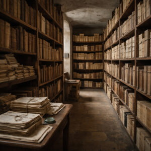 Bavarian Illuminati historical illustration of a shadowed eighteenth-century secret meeting in Bavaria