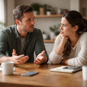 psychology of belief illustrated by a person reflecting on conflicting ideas and evidence